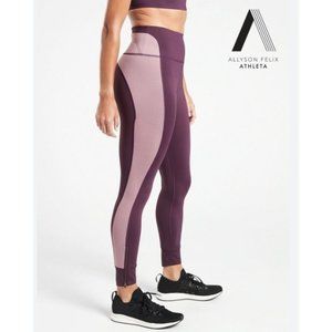 ATHLETA X ALLYSON FELIX legend mesh 7/8 tight in agate purple size S